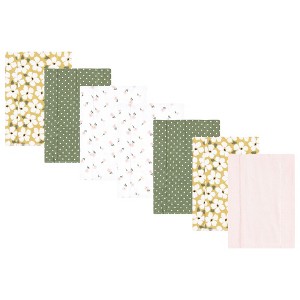 Luvable Friends Hudson Baby Flannel Burp Cloths 7pk Set - 1 of 2