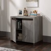 Manhattan Gate 2 Door Office Credenza Mystic Oak- Sauder: Adjustable Shelf, MDF Construction, 50lb Capacity - 3 of 4