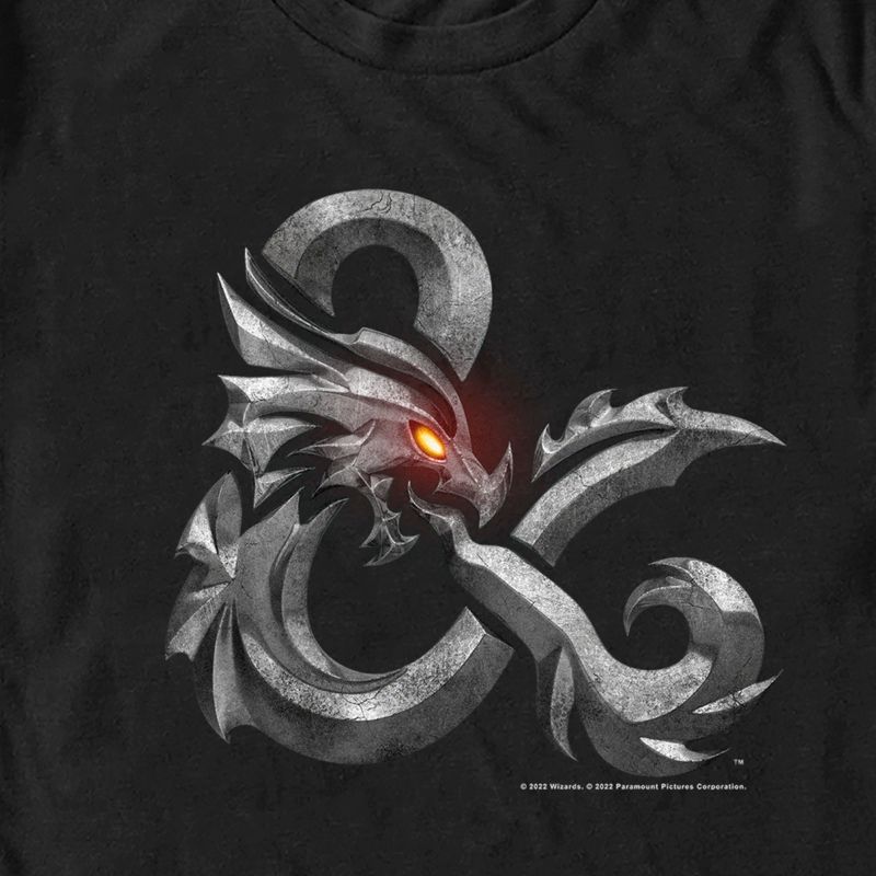 Men's Dungeons & Dragons: Honor Among Thieves Metal Logo T-Shirt, 2 of 6