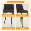 NicBex PU Leather Dining Chairs Set of 2/4,Upholstered Armless Chair with Stripe Backrest,Kitchen Chairs for Office,Living,Meeting Room - 4 of 4