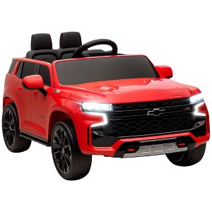 Aosom Licensed Chevrolet TAHOE Electric Car for Kids with Remote Control, 12V Battery Powered Ride On Car with LED Lights, MP3, Horn, Music - 1 of 4