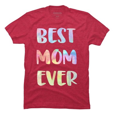 Men's Design By Humans Best Mom Ever Rainbow Bubble Text By MiuMiuShop T-Shirt