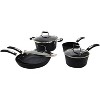 Starfrit 8-Piece Cookware Set with Bakelite Handles in Black - 2 of 4