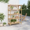 vidaXL 5-Layer Shelf 39.4"x15.7"x59.1" Bamboo - 3 of 4