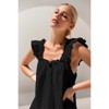 Clotth Women's 2-Piece Ruffled Pajama Set - Soft Modal Tank Top and Shorts Sleepwear, Perfect for Casual Wear, Ideal for Women - 2 of 4