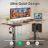 SEVOBAL Desks, Standing Desk Adjustable Height Sit Stand Home Office Desk, Brown, 48"*24"*30“ - 4 of 4