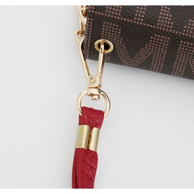 Кошельки MKF Collection Wristlet Wallet Handbag Purse Monogram Logo Print Multiple Card Slots Multiple Compartments, Danielle Milan MKF Collection by Mia K - Beige — фото 5