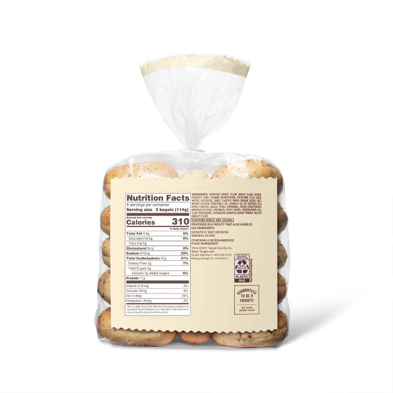 Mini Everything Bagels - 16oz/12ct - Favorite Day&#8482;, 4 of 5