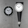 Seiko "Zing" Most Modern Art Clock with Pendulum 23", Gray & Black - 2 of 4