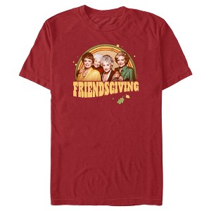 Men's The Golden Girls Retro Friendsgiving Stripes T-Shirt - 1 of 4