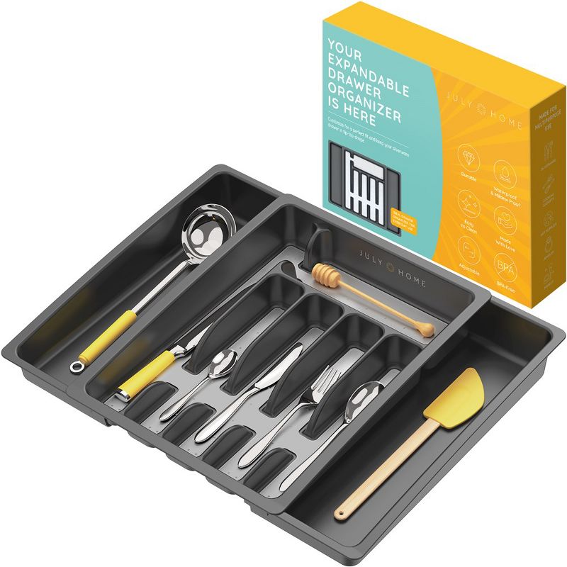 July Home Expandable Kitchen Drawer Organizer, 2 of 3