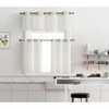 HLC.ME Abbey Faux Linen Textured Semi Sheer Thick Half Short Grommet Curtain Valance Topper for Small Windows, Kitchen & Bathroom - 3 of 4