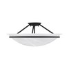 Livex Lighting Newburgh 3 - Light Semi-Flush Mount in  Black - 4 of 4