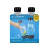SodaStream 0.5L Carbonating Bottle - 2pk - Black: BPA-Free, Dishwasher-Safe, Portable Drinkware for Cold Beverages - 2 of 4