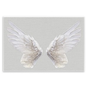 Stupell Industries Angel Wings on Grey, 13" x 19" - 1 of 4
