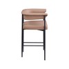 Meridian Furniture,Malin Tan Vegan Leather Counter Stool, Set of 2 - 3 of 4