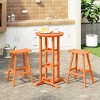 WestinTrends Malibu All Weather Hdpe Outdoor Patio Bar Height Bistro Set (3-piece) - 2 of 4