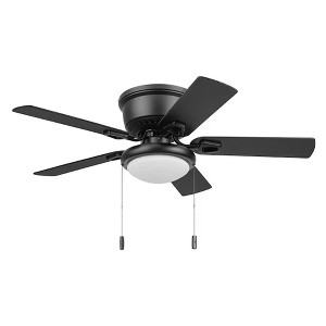 Honeywell Braystone 42 Inch Indoor LED Ceiling Fan with Pull Chain, Matte Black - 1 of 4