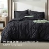 Bedsure Comforter Set – Solid Diamond Pintuck Design Bedding, GentleSoft™ Pintuck Bed Set Gift for Family,Pinch Pleat All Season Comforter with Sheets - 2 of 4
