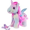 Barbie Walk with Me Allicorn Plush Toy with Lights and Sound, Stuffed Animal Set with Accessories - 3 of 4