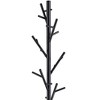 Okak Modern Hall Tree with Upward-Angled Pegs, Freestanding Coat Rack with Tipping-Prevent Base, Storage Rack for Living Room, Bedroom, Black - 2 of 4