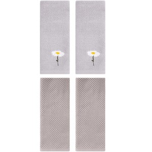 REGALWOVEN 4 Pcs Soft Absorbent Cotton Bathroom Hand Towels 13" x 30" - 1 of 4