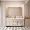 Rectangular Framed Tempered Glass Wall-Mounted Bathroom Vanity Mirror - 3 of 4