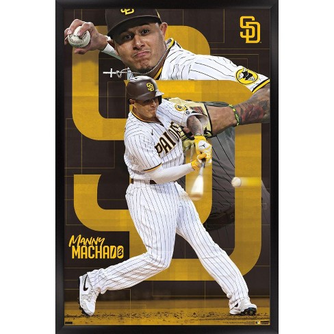 Trends International Mlb San Diego Padres - Manny Machado 22 Framed Wall  Poster Prints Black Framed Version 22.375 X 34 : Target