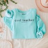 Simply Sage Market S.W.Smiley Cool Teacher  Lightweight Garment Dyed Sweatshirt - 3 of 4