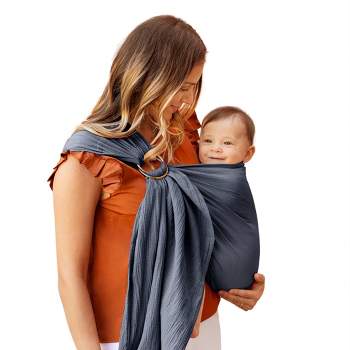 Infantino Cuddle-up Ergonomic Hoodie Baby Carrier, 2-Position, 12-40lb,  Gray Fox