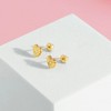 Girls' Heart Rays Clear CZ Screw Back 14k Gold Earrings - In Season Jewelry - 4 of 4