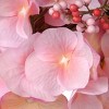24" Artificial Pink Hydrangea Wreath - National Tree Company - 3 of 4