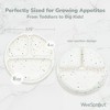 WeeSprout Toddler Plates, Silicone Divided Dishes for Toddlers and Kids, BPA-Free, 3 Pack - 2 of 4