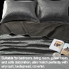 2/3 Pieces Silk Satin Quilt Set, Luxury Geometric Pattern Coverlet Set for All Seasons - NTBAY - 4 of 4