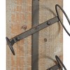 Industrial Wood Wall Wine Rack Brown - Olivia & May - 3 of 4