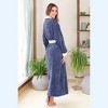 ADR Women's Long Robe, Fleece Plush Robe Woman, Cozy Regular & Plus Size Women's Bath Robe - 3 of 4