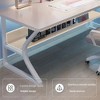 31" Small Computer Desk, Home Office Desks, Small Desk for Bedroom, Writing Study Work Table for Home and Office, Etc, White - 3 of 4