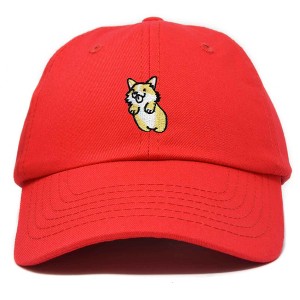 Dalix Leaping Corgi Embroidered Cap Cotton Baseball Hat Nautical Womens - 1 of 4