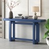 Contemporary Console Table with Wood Top, Sofa Table Extra Long Entryway Table for Entryway, Hallway, Living Room, Foyer, Corridor - 3 of 4