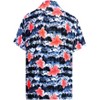 LA LEELA Men's Hawaiian Shirts Short Sleeve Button Down Shirt Floral Shirt Men Casual Holiday Tropical Island Shirts for Men - 2 of 4