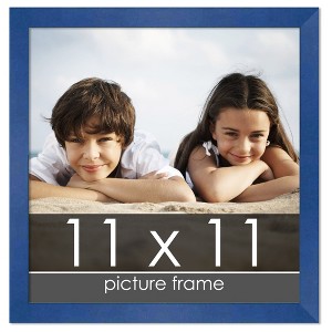 PosterPalooza | Square Classic Modern Blue Picture Frame - UV Acrylic, Foam Board Backing, Hanging Hardware - 1 of 4