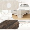 Farmhouse TV Stand for 80in, Modern Entertainment Center with Pattern Glass Doors, Wooden Media Console Cabinet Table for Living Room Bedroom - 4 of 4