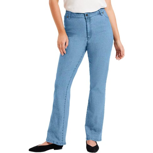 June + Vie By Roaman's Women’s Plus Size June Fit Bootcut Jeans, 10 W ...
