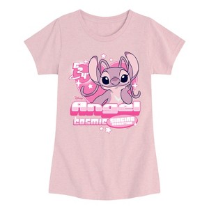 Girls' - Disney - Y2K Angel Fitted Short Sleeve Graphic T-Shirt - 1 of 3