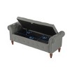 NicBex 63 Inch Storage Ottoman,Entryway Bench with Wood Legs for Bedroom and Living Room - 4 of 4