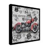 "Vintage Motorcycles On Route 66 6" Outdoor Canvas - 2 of 4