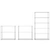Dolonm 2 Pack 3-Tier Heavy Duty Wire Shelving Unit, 1050lbs Capacity, Adjustable Height, Chrome Finish, No Tools Assembly, 48"L x 18"W x 47.2"H - 4 of 4