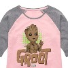 Girls' - Marvel - Guardians of the Galaxy Baby Groot Shirt Tail Raglan Graphic T-shirt - 2 of 4