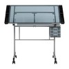 Canvas & Color Drawing Craft Station Silver/Blue Glass - Studio Designs: Mid-Century Modern, Adjustable Tilt, Steel Frame - 2 of 4