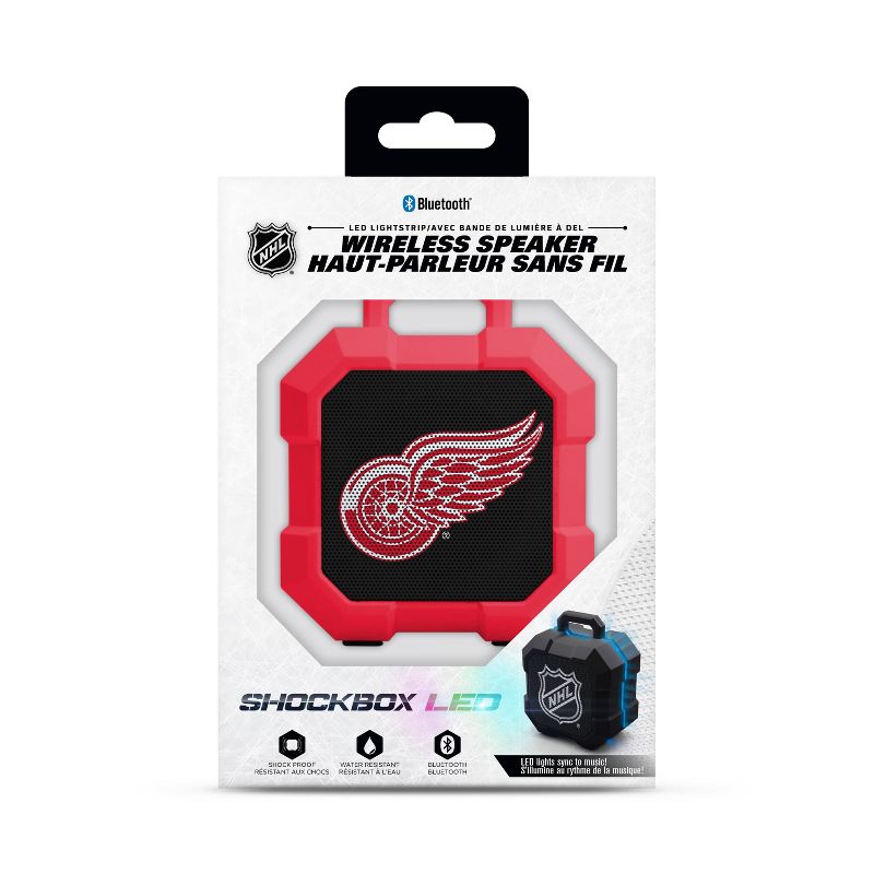 NHL Detroit Red Wings LED Shock Box Speaker, 2 of 4